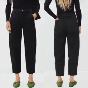 Everlane The Utility Barrel Pant Black NWOT